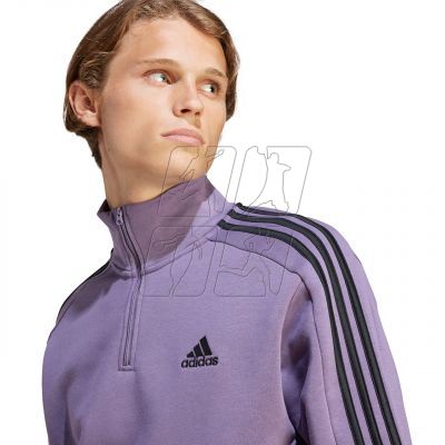 6. adidas Essentials Fleece 3-Stripes 1/4-Zip M Sweatshirt IJ8912