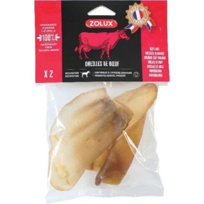 ZOLUX Natural Treats for Dogs Dried Beef Ears 40g