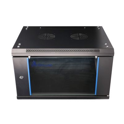 Extralink 6U 600x600 Black Wall-Mounted Rack Cabinet
