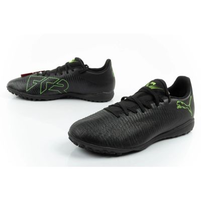8. Puma men's sports shoes Future 8 Play TT turf football shoes black green