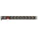 GEMBIRD 19-inch Rack Power Strip PDU EG-PDU-014-F, 1U, 16 A, 8 French Sockets, Schuko Plug, 3 m Cable