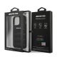 8. AMG AMHCP14LGSEBK iPhone 14 Pro 6.1 "black / black hardcase Leather Debossed Lines