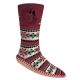 3. GLOVII HEATED SLIPPERS WITH SOCKS, SIZE 40-44, NORWEGIAN PATTERN, BATTERIES AND CHARGING CABLE INCLUDED, GQ5L