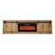 6. GRANERO TV cabinet + fireplace 200x56.7x35 Wotan oak