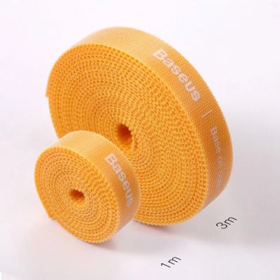 14. Baseus Rainbow Circle hook and loop Straps - Velcro tape Velcro cable organizer 3m gray (ACMGT-F0G)
