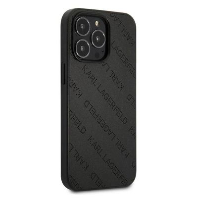 4. Karl Lagerfeld Perforated Allover Case for iPhone 13 Pro / 13 6.1" - Black