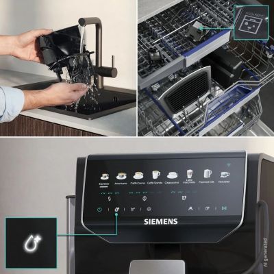 6. Siemens EQ500 iAroma TP553E07 15bar espresso machine | Piano black