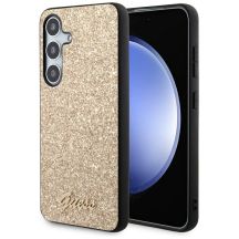 Guess Glitter Script case for Samsung Galaxy S24 - gold