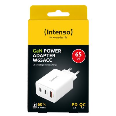 3. Intenso POWER ADAPTER 1XUSB-A/2XUSB-C/7806512 Universal White Alternating current Fast charging Internal