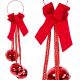 DECORATIVE BALL DECORATION, LENGTH 46 CM, RED