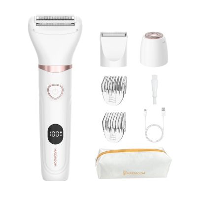 MAXGROOM M-105 3-in-1 Women's Body and Face Trimmer - White