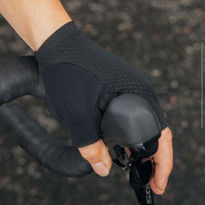 3. Rockbros TLS004 ROAD TO SKY Short Shock Absorbing Cycling Gloves L - Black