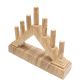 8. ADVENT CANDLE HOLDER 15.5x3.2x13.5CM 7 LED BATTERY-POWERED PINE