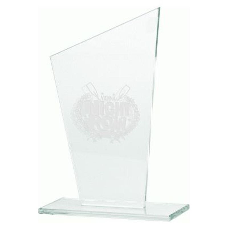 8. Engraved glass trophy