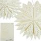 7. DECORATIVE STAR SNOWFLAKE HANGING PAPER 50CM WHITE