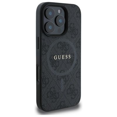 4. Guess 4G Ring Classic Logo MagSafe case for iPhone 16 Pro Max - black