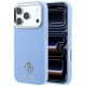 Guess Saffiano Small 4G & Classic Logo MagSafe Case for iPhone 18 Pro / 17 Pro - Light Blue