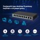 4. Extralink Switch PoE CERES 8x 100Mb/s PoE/PoE+, 2x RJ45 Uplink 100Mb/s, 96W
