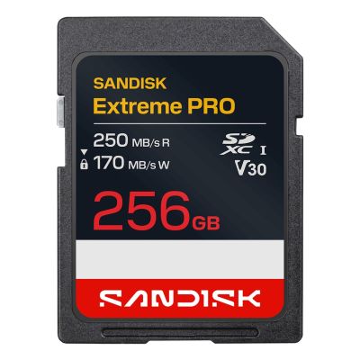 Sandisk Extreme Pro SD UHS-I 256GB SD 250MB/s(R) / 170MB/s(W)