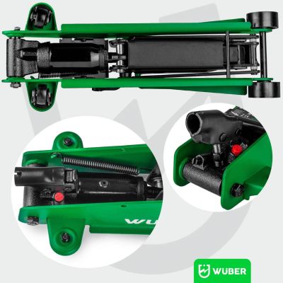 14. Low-Profile Car Jack 80–375 mm 2.5T W22002 WUBER