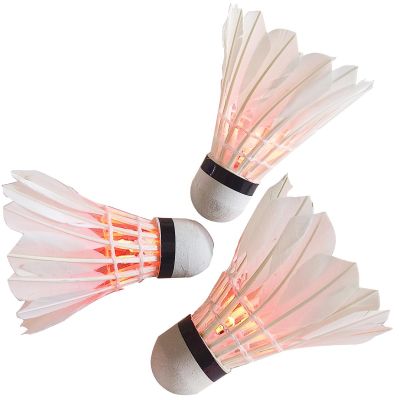 12. ENERO LED FEATHER BADMINTON SHUTTLE 3 PCS