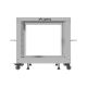 10. Open Rack 19" 9U 600x600-1100 adjustable gray Lanberg