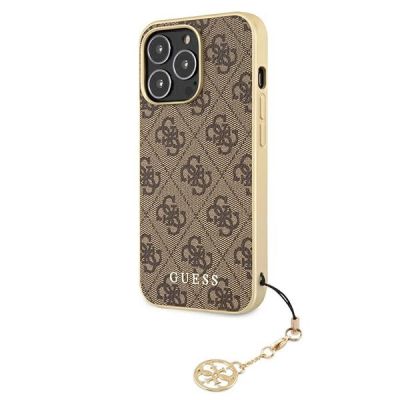 2. Guess GUHCP13LGF4GBR iPhone 13 Pro / 13 6.1 "brown / brown hardcase 4G Charms Collection