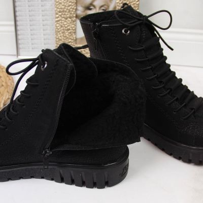 32. Rieker W R279B insulated ankle boots, black