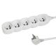 6. ESPERANZA POWER STRIP 5 SOCKETS 1.5M WHITE ELK207W