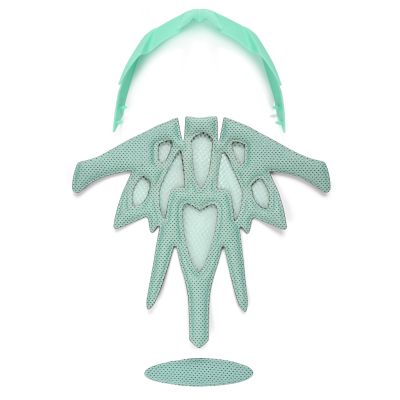 55. Meteor Marven pink/mint bicycle helmet