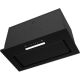 2. Built-in kitchen hood MPM-54-OWS-01 black glass, gesture control, LED lighting, absorber and extractor