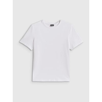 5. Women's regular plain T-shirt 4F 4FRMM00TTSHF3617-10S