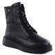 Women’s black leather platform ankle boots Rieker 70408-00
