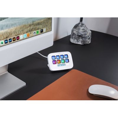 7. Elgato Stream Deck Neo external controller, white, 8 configurable keys