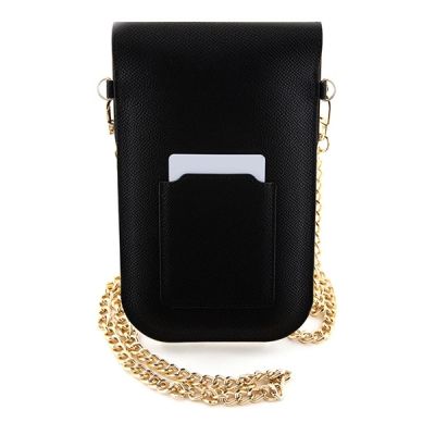 2. Hello Kitty Leather Metal Logo Chain bag - black