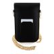 2. Hello Kitty Leather Metal Logo Chain bag - black