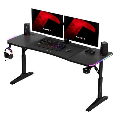 4. Huzaro Hero 4.6 RGB Black Gaming Desk