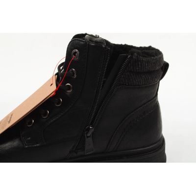 3. Wrangler men's shoes Gillen Fur ankle boots black insulated fashionable ankle boots
