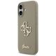 2. Guess Silicone Big 4G Script Case for iPhone 17 - Brown