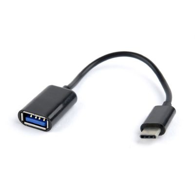 GEMBIRD A-OTG-CMAF2-01 cable (USB type CM - USB 2.0 F; 0.20m; black)