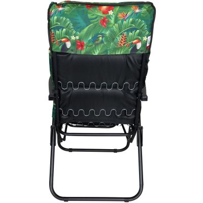 7. GARDEN CHAIR WITH FOOTREST 57x83x106CM FLOWER