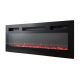 8. EVA TV cabinet with electric fireplace 180x40x52 black/gloss black