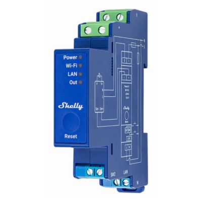 3. Shelly SHELLY_PRO_DIMMER_0/1-10V_PM Dimmer Built-in Light Dimmer Blue