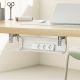 6. MACLEAN UNDERDESK CABLE ORGANIZER/EXTENSION CORD, MAX LOAD 5KG, WHITE MC-106 W