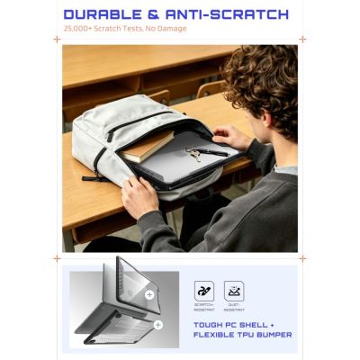 6. Supcase Unicorn Beetle Pro Case for MacBook Neo 13" 2026 - Clear Black