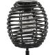 4. PROGARDEN BLACK RATTAN SOLAR BALL LAMP