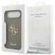 8. Guess Silicone Big 4G Script Case for iPhone Air - Brown