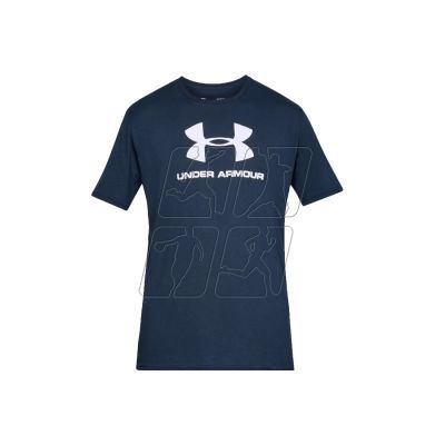 Under Armour Sportstyle Logo Tee 1329590-408 granatowe S