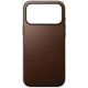 NOMAD Modern Leather Case - MagSafe compatible leather case for iPhone 17 Pro Max (brown)