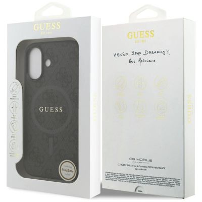 8. Guess 4G Ring Classic Logo MagSafe case for iPhone 17 - black